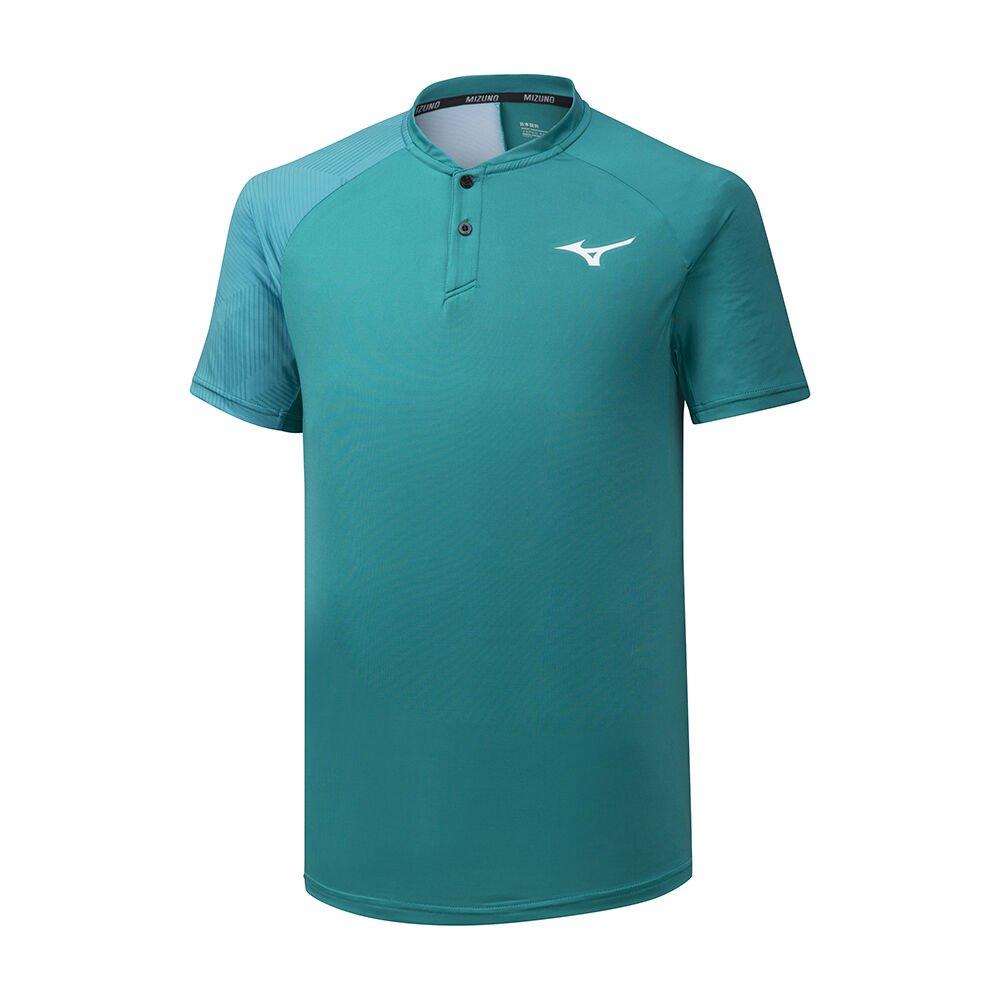 Mizuno Men's T-Shirts Shadow Polo Blue - BRPDAFL-61